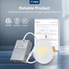 Amico 6 Pack 3 Inch 5CCT Ultra-Thin LED Recessed Ceiling