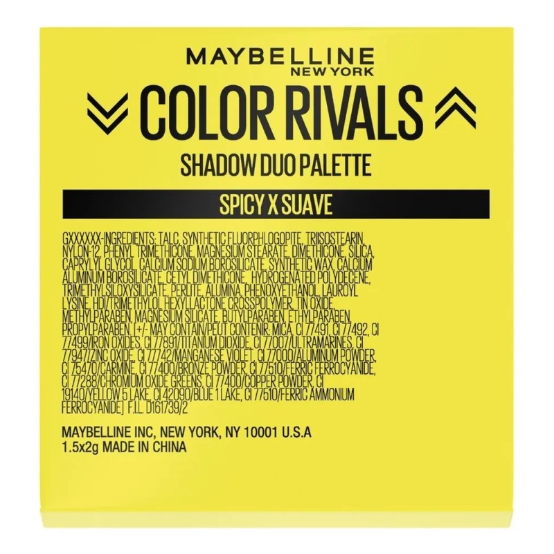 Sombras De Ojos Maybelline Color Rivals Sombra Spicy suave