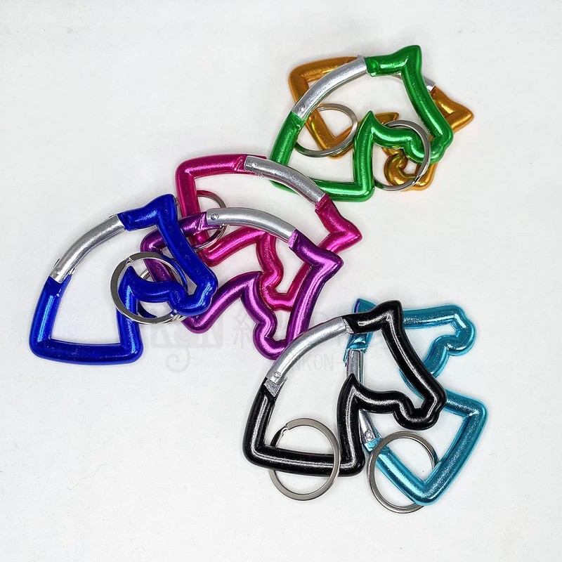 KON Carabiner Horse Shaped Cute Keychain Hook Aluminum Multi-functional Carabiner