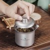 Boundless Voyage Ti3145D Titanium Teapot, Stylish, Heat Resistant, Double Layer,