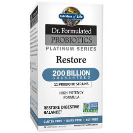 Garden of Life Garden of life dr. formulated probiotics platinum series restore 200b 28 capsules, 28 Count                                            