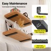 SKYSEN 4 Pack 10" Floating Shelf Bracket, Shelves Brackets, Wood