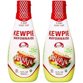 Kewpie Mayonnaise - Japanese Mayo Sandwich Spread Squeeze Bottle - 12 Ounces (Pack of 2)