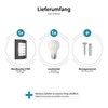 ledscom.de Wandleuchte ZYNO, für außen, IP44, anthrazit, inkl. E27 LED,