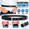 Black Adjustable Elastic Shirt Stay Belt for Men and Women,