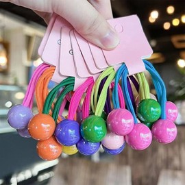 14Pcs Colored Ball Hair Ties Ponytail Balls Hair Ponytail Holders for Women Girls Hair Accessories