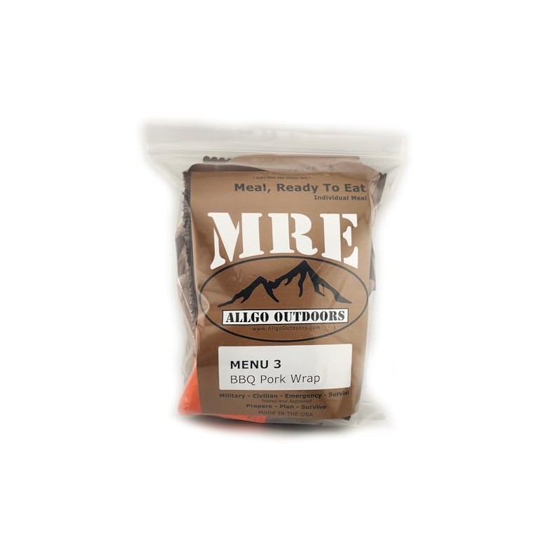 Allgo Outdoors Military Spec MRE Meals Ready To Eat BBQ