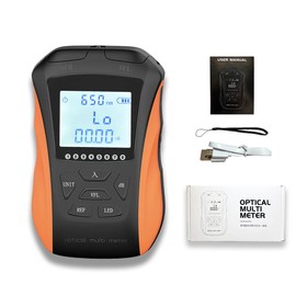 TRYLINSTY 5 in 1 Optical Power Meter with VFL&OPM,15Km Network Cable Tester w/9 Wavelength,RJ45 Network Tester Support SC, FC & ST Connector, Wire Tracer Fiber Tester