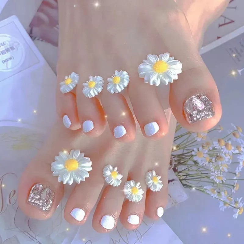Jelly Therapy Spa Separadores Dedos Silicón Flores, Pedicura, Manicura,