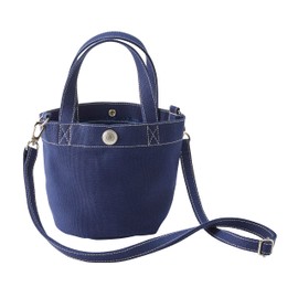 Mikihouse 10-8206-498 Tote Bag, Logo, Canvas, Small, Plain, Boys, Girls, Baby, Kids, Children's Clothes, Adults, Women, Mom, Mini Tote Bag, Mini Bag, Navy Blue