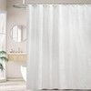 Lameirose White Shower Curtain Lace Shower Curtain Sheer Tufted Tropical