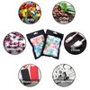 100 Pcs Resealable Mylar Ziplock Food Storage Bags, Smell Proof