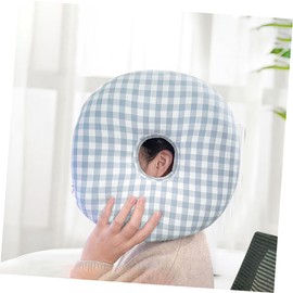 Healeved Donut Pillow for Ear Ergonomic Ear Piercing Cushion for Comfortable Sleep for Travel and Stylish Design Elegant Checkered Pattern
