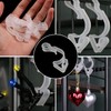 SHATCHI 16Pcs Giant Clear Gutter Hooks for Outdoor Hanging Christmas