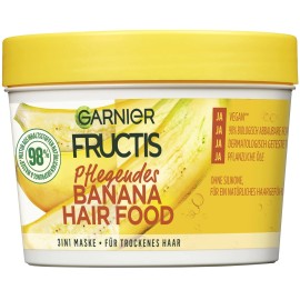 Garnier Fructis Banana Hair Food 13.18Oz Conditioner Mask Leave In Vegan Care
