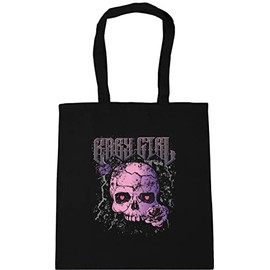 Hippowarehouse Baby girl - skull rose tattoo Tote Shopping Gym Beach Bag 42cm x38cm, 10 litres