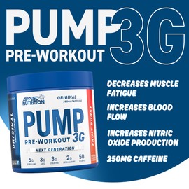 Applied Nutrition Applied Nutrition Pump 3G Pre Workout - Energy, Focus & Performance (375g - 25 Servings) (Fruit Burst)