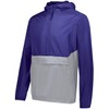 Holloway Men's Standard Pack Pullover, Purple/Athletic Grey
