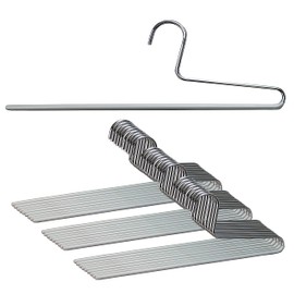 Mawa Trouser Series Open Ended Hanger for Pants – Nonslip, Space Saving, Single Rod Design