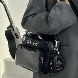 Ita Bag Kawaii Cat Backpack with Adjustable Straps, Large Capacity, Ideal for Daily Use, Cute Bag (Black)