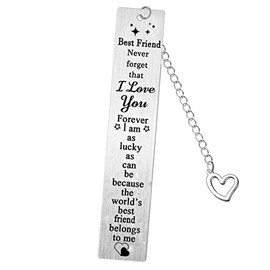 Best Friend Bookmark Friendship Gifts Friend Birthday Gifts Christmas Gifts Graduation Gifts Best Friend Bookmark Present Keepsakes(Friendship Bookmark)