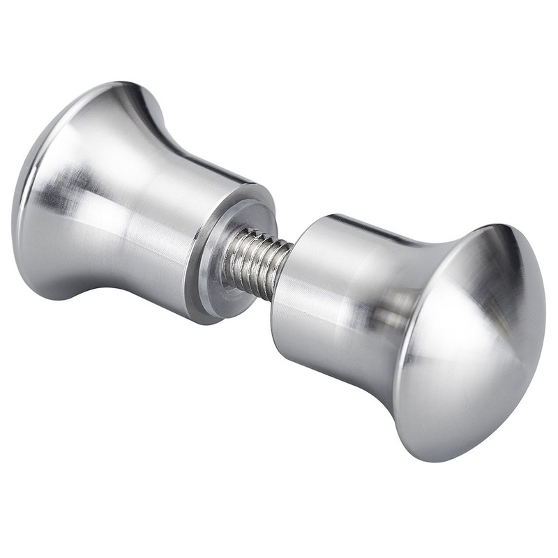 DIYI Solid Stainless Steel Shower Door Knob, 30mm, Silver, Rustproof,