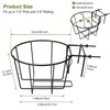TQVAI 10 Inch Railing Planter - Fit for 1.5 to