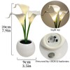 YUNBIAOSEN White Calla Lily Lamp LED Simulation Calla Lily Night
