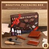 CBHGFEA 51-Piece Leather Working Kit: CBHGFEA Craft Tools Set with