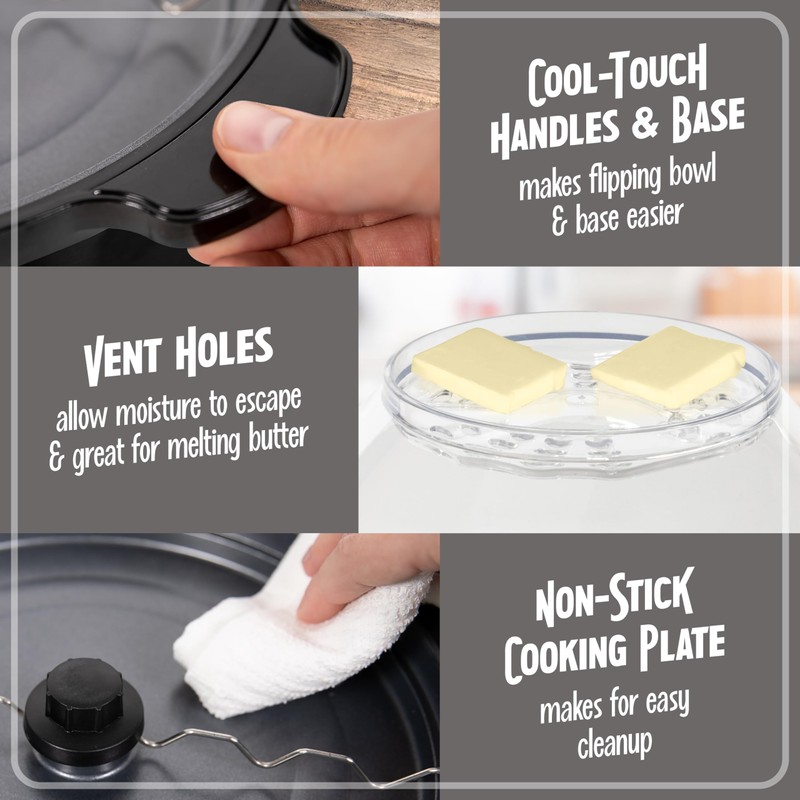 Nostalgia Non Stick Stirring Popcorn Maker for 24 Cups of