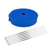 ESUPPORT 2.5CM X 5M Fiberglass Roll Blue Racing Exhaust Heat