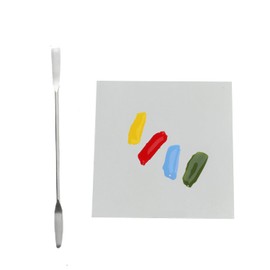 200 Sheets 3 x 3 inch Disposable Nail Polish Palette Paper, Waterproof Makeup Mixing Palette Paper Gel Nail Mixing Tool with 1 Pc Nail Palette Stirring Rod Clear