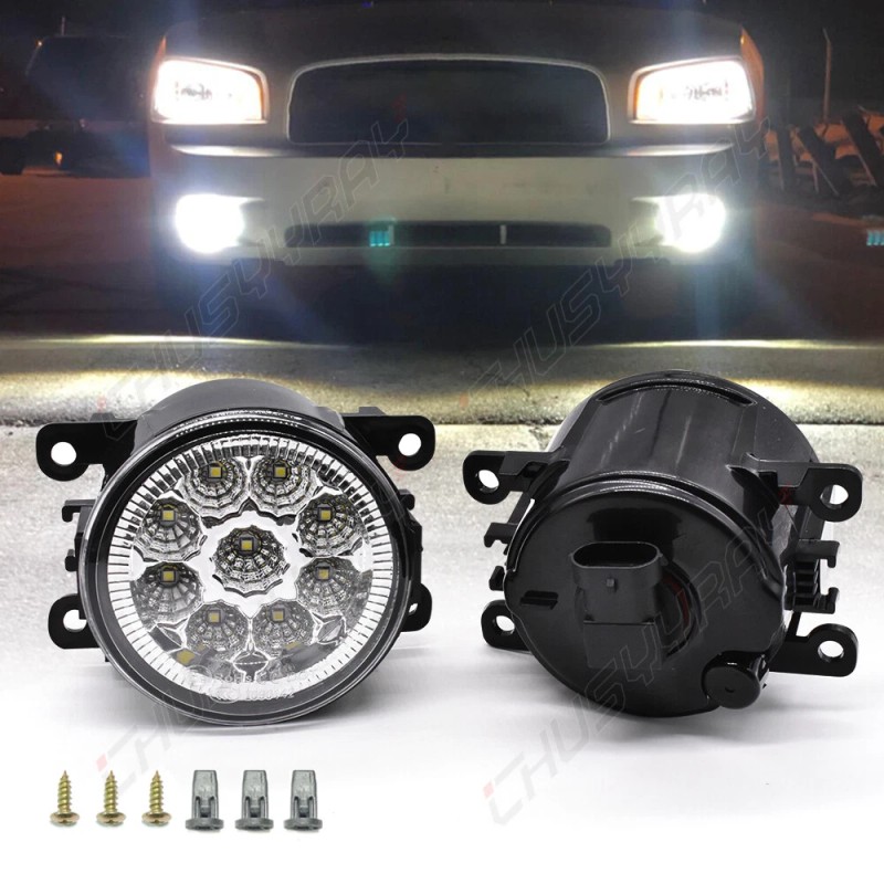 CHUSYYRAY Pair For 2010-2012 Subaru Outback Front Driving Bumper Fog