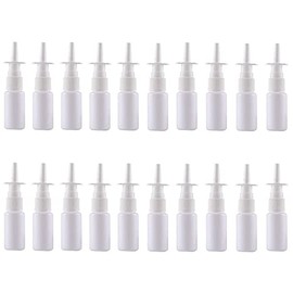20 Pieces 10ML Nasal Sprayer Bottle Nasal Pump Sprayers Refillable Travel Size Plastic Mist Atomiser for Nose Cleaning Home and Travel Use
