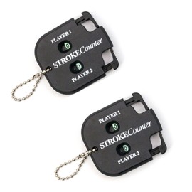 Golf Score Counter Stroke Counter, Golf Result Counter, Golf Result Indicator, Hand Counter Counter, 2 Pieces Score Counter Golf Result Indicator, Golf Score Counter with Key Chain, Score Counters
