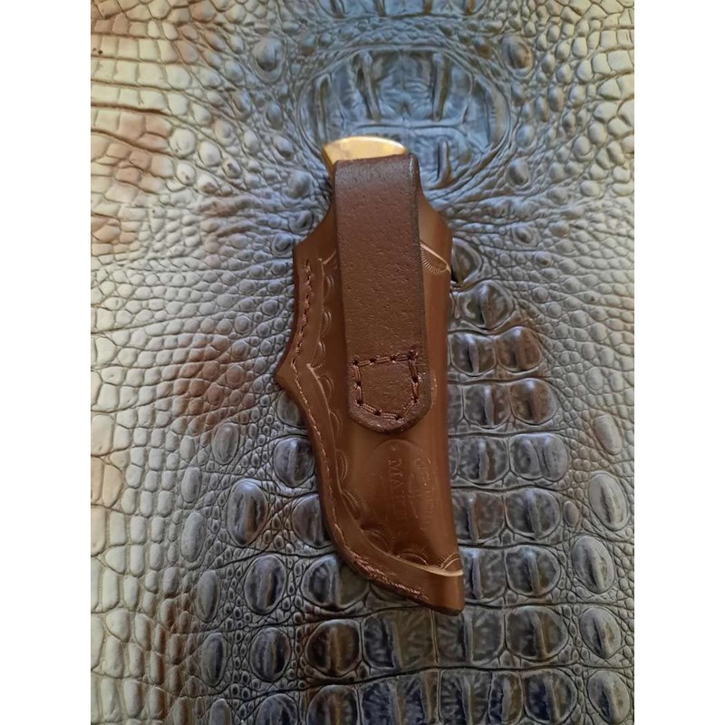 Custom Left Hand Leather Knife Sheath Fits Buck 110 Knife,