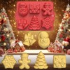 3D Christmas Silicone Molds, Large Size Xmas Baking Mold with