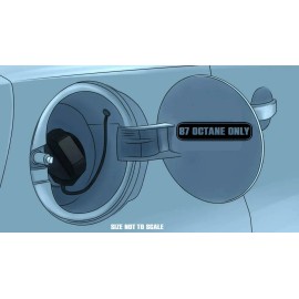 TheStickySide 87 Octane Only sticker racing JDM Funny drift  car window decal 4.5"