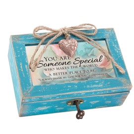 Cottage Garden Someone Special World Better Teal Locket Petite Music Box Plays How Great Thou Art