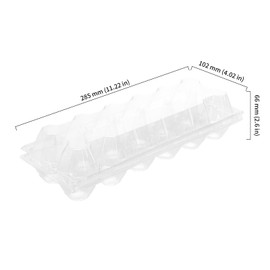 HOIGON 80PCS 12 Count Plastic Egg Cartons, Clear Egg Cartons Bulk, Reusable Chicken Egg Tray for Family, Farm Market Display
