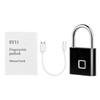 Smart Fingerprint Padlock Rechargeable Keyless 10 Fingerprints Morse Code Emergency
