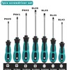 7pcs Screwdriver Set-Heavy Duty Chrome Vanadium Steel Made,Non-Slip Softy Handle,Magnetic
