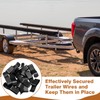 Datanly 50 Pack Trailer Wire Clips, Steel for Anti Corrosion