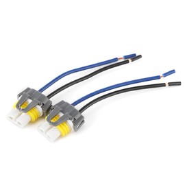 2 Uds H11 H8 Adaptador Hembra Conector de Arnés de Cableado para Faro Antiniebla Conector H11