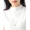 Beams Heart Women's Long Necklace, Nuance Motif, Gold One Size