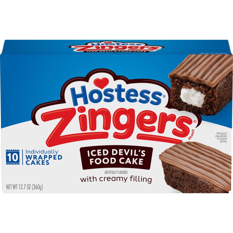 Hostess Devil's Food Zingers, 12.7 Oz, 10 Count