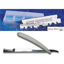 100 Derby Professional Single Edge Razor Blades & 1 Straight Razor