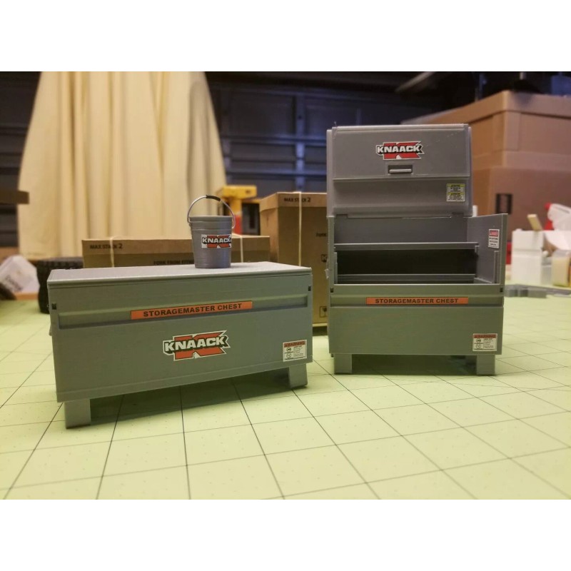 Unbranded Custom Made Miniature Jobsite Tool Chest at 1:14 Scale