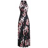 STYLEWORD 2025 Fashion Women's Summer Boho Pink Floral Sleeveless Hawaiian