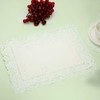YELARXI Paper Doilies, 15.7 Inch White Lace Doilies Rectangle Disposable